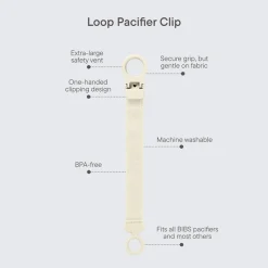 Bibs Smokkelenke, , Clip Loop, Ivory Discount