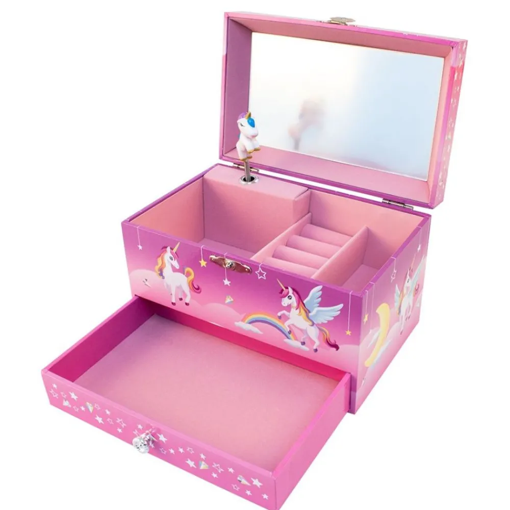 Magni Smykkeskrin Stor, , Enhjørning m/musikk Online