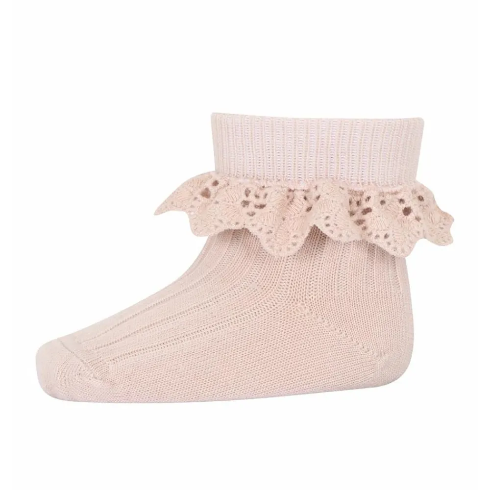 Mp Sokker Med Blonder, , Lea, Rose Dust Discount