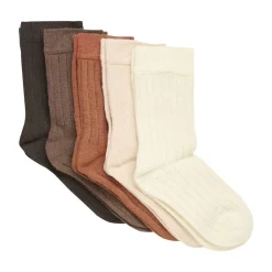 Sokker, Minymo, Cocoa Brown, 5pk New