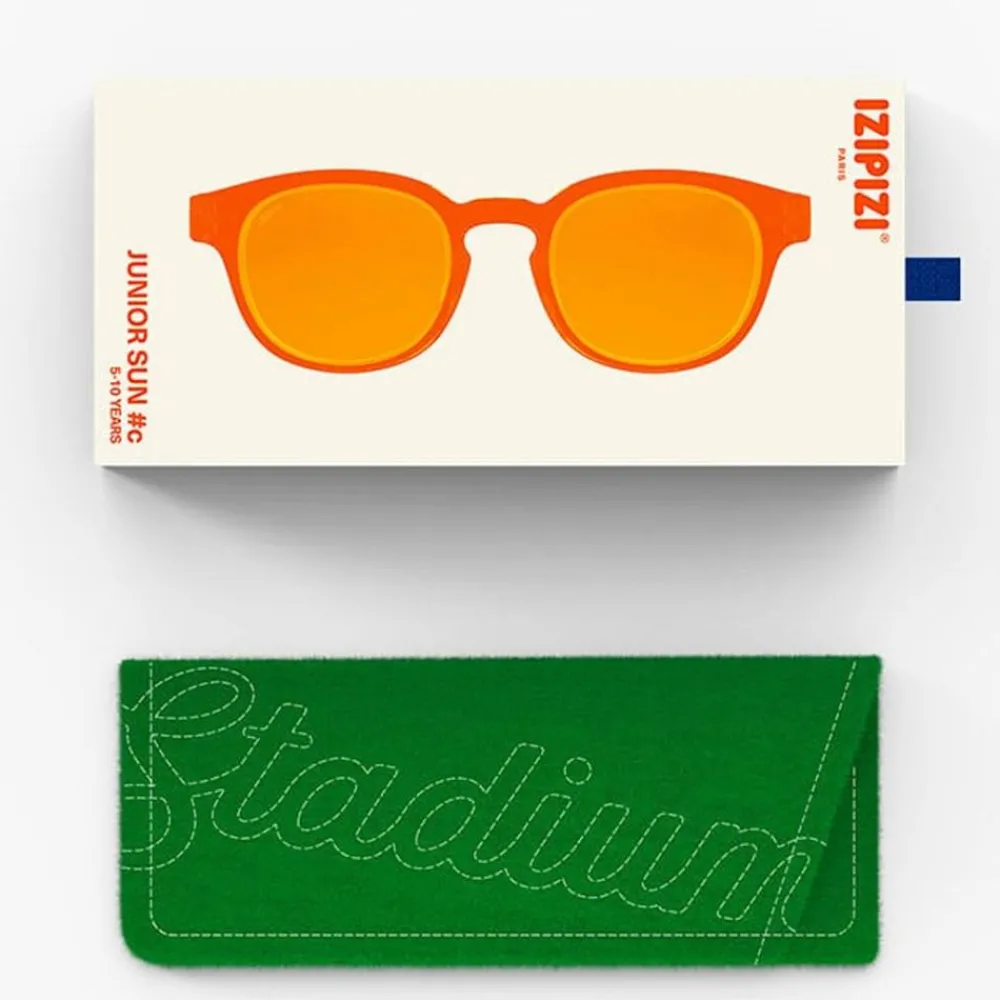 Izipizi Solbriller, ®, SUN C, Junior 5-10 år, Orange Smash Discount