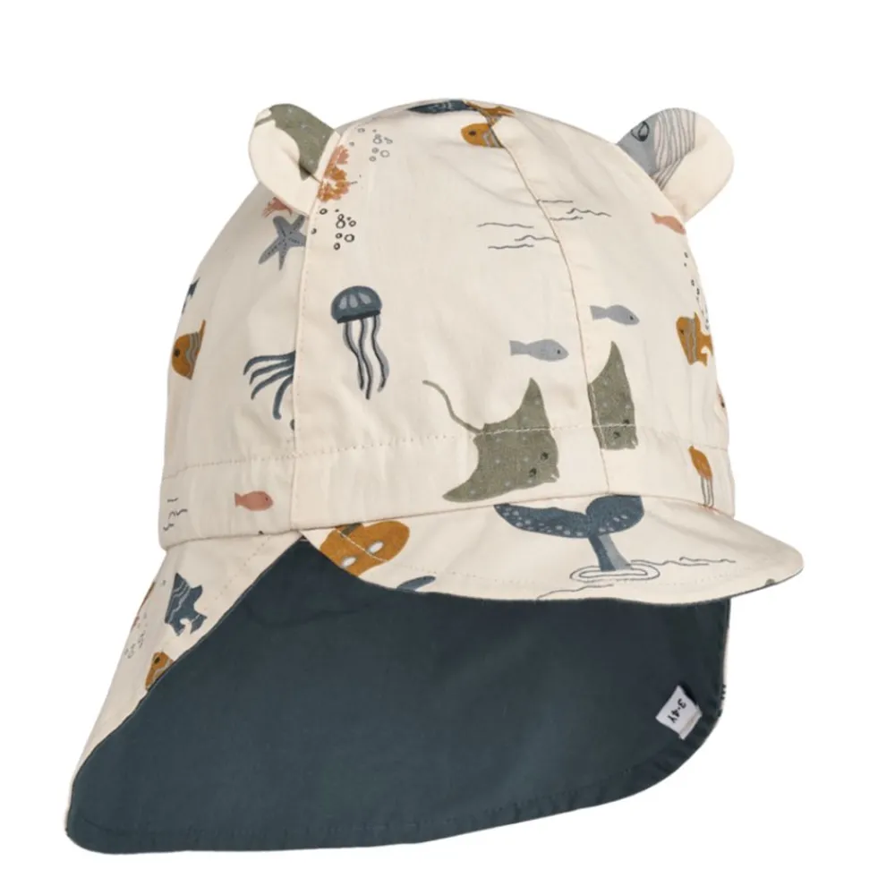 Liewood Solhatt, , Gorm, Sea Creature / Sandy