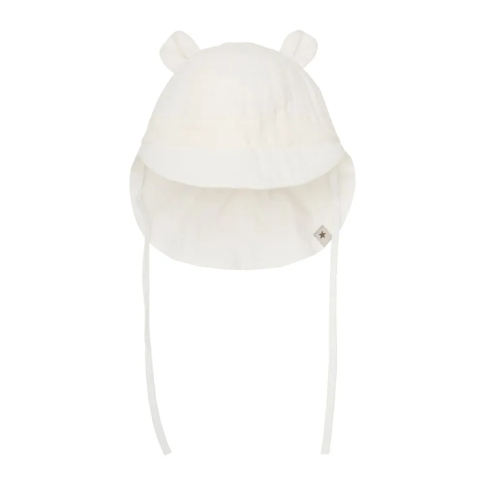 Huttelihut Sommerlue, , Muslin, Ears, Antique White Hot
