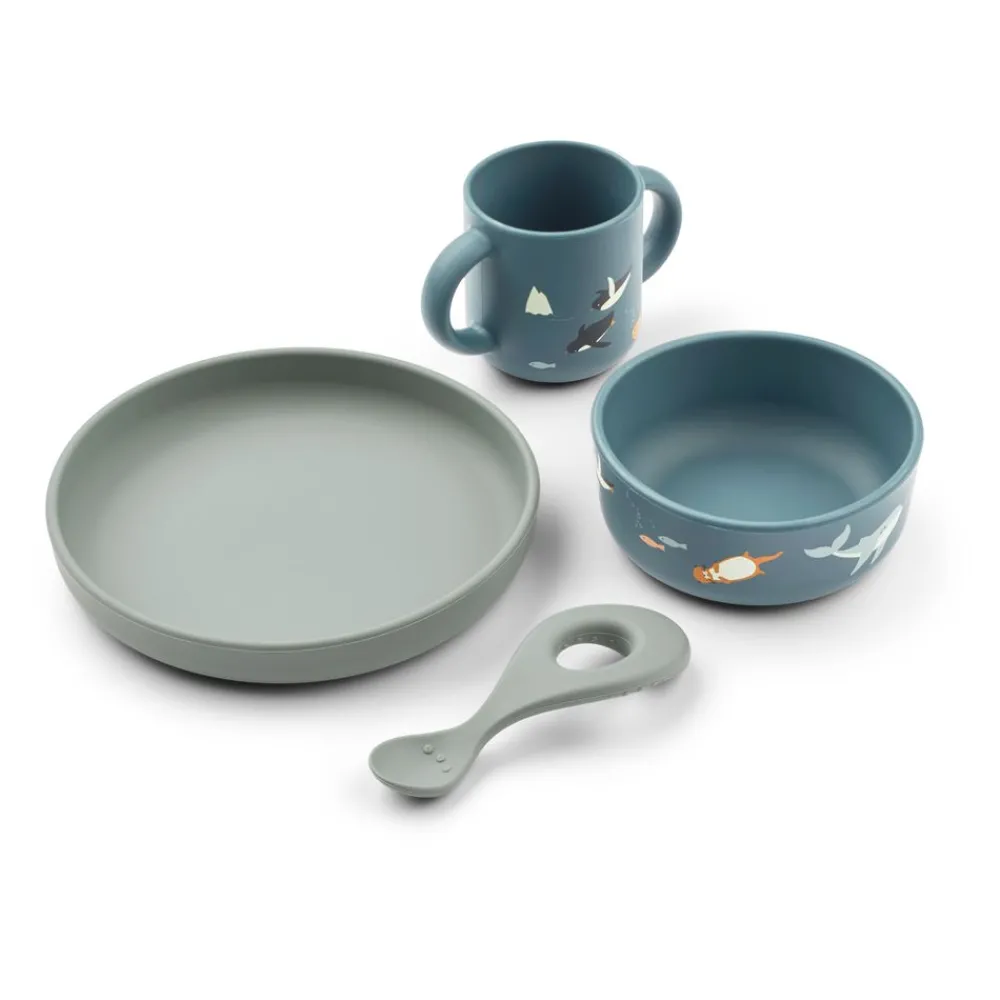 Liewood Spisesett, , Vivi, Arctic Sea / Ocean view Best