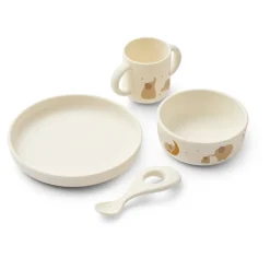 Liewood Spisesett, , Vivi, Elephant / Creme de la creme Clearance