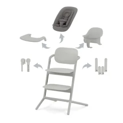 Cybex Spisestol, , Lemo 4-in-1, Suede Grey New