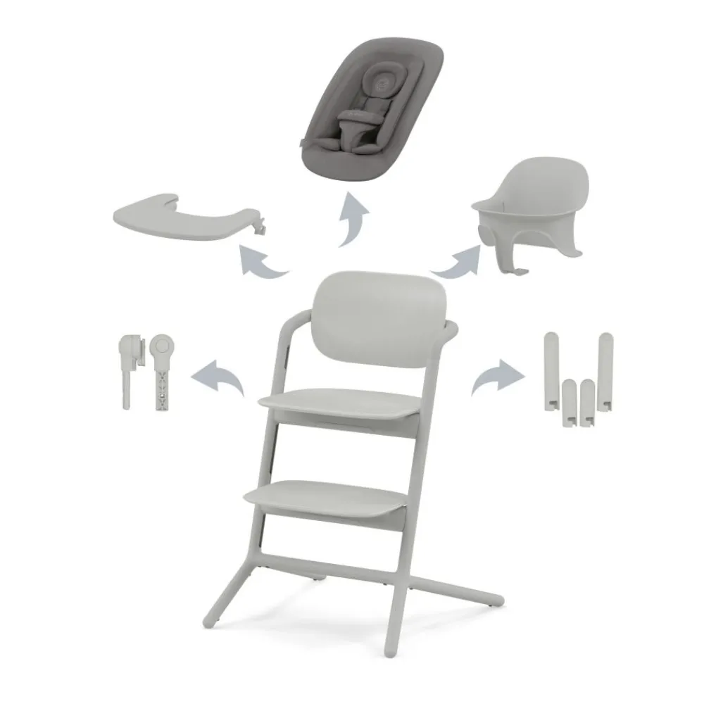 Cybex Spisestol, , Lemo 4-in-1, Suede Grey New