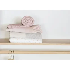 Stokke ® pledd i bomullsstrikk, beige Best
