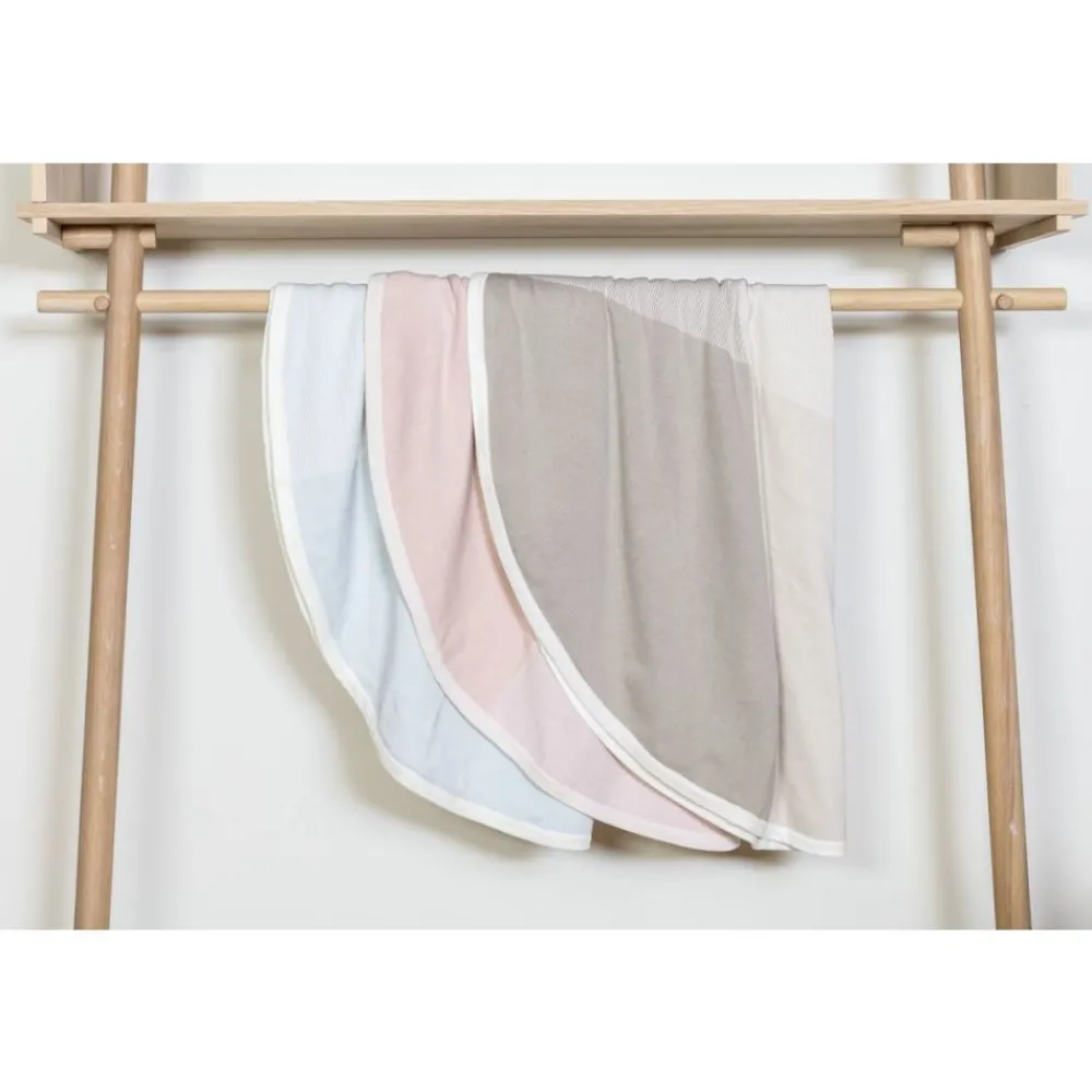 Stokke ® pledd i bomullsstrikk, pink Hot