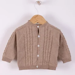 Wedoble Strikkejakke, , Casaco Tranca, Camel Discount