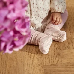 Gobabygo Strømpebukse, , Antiskli, Bambus, Soft Pink