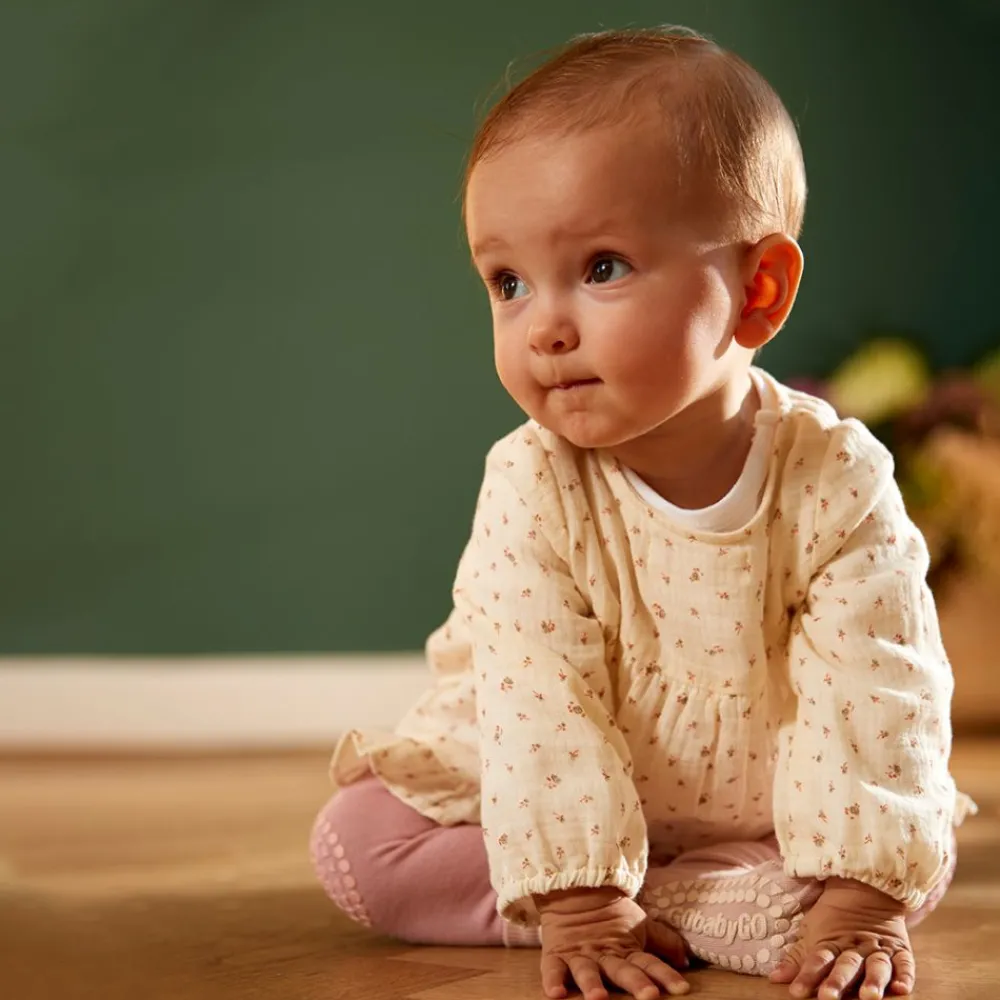 Gobabygo Strømpebukse, , Antiskli, Bambus, Soft Pink