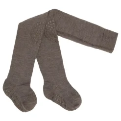 Gobabygo Strømpebukse, , Merinoull, Antiskli, Brown Melange Hot