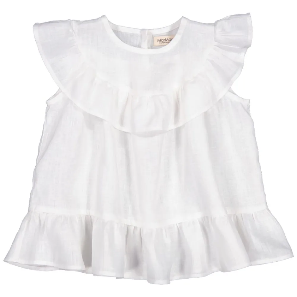 Marmar Topp, , Tipa, Linen, White Clearance