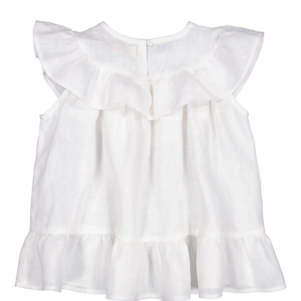 Marmar Topp, , Tipa, Linen, White Clearance