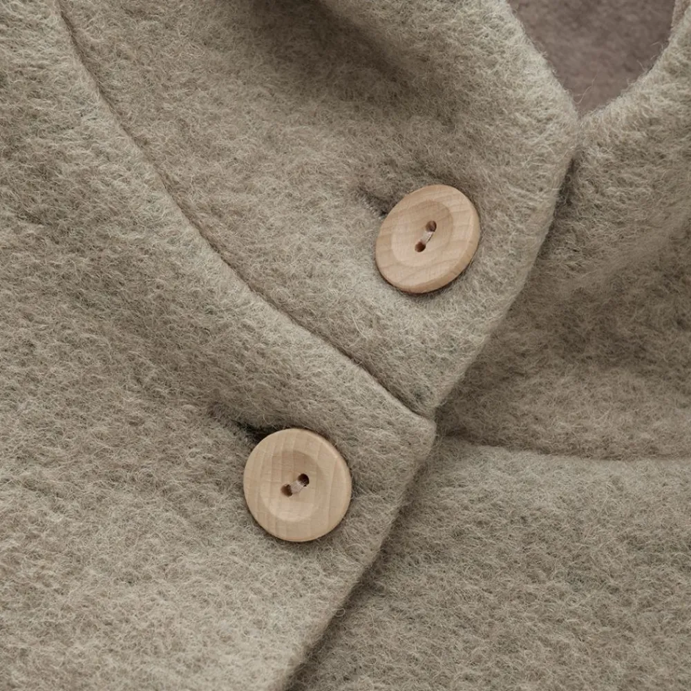 Huttelihut Ullkåpe, , Camel Melange Outlet