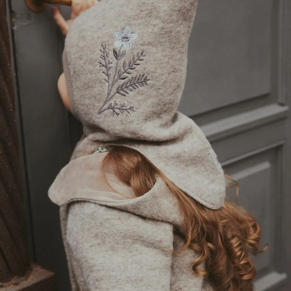 Huttelihut Ullkåpe, , Camel Melange Outlet