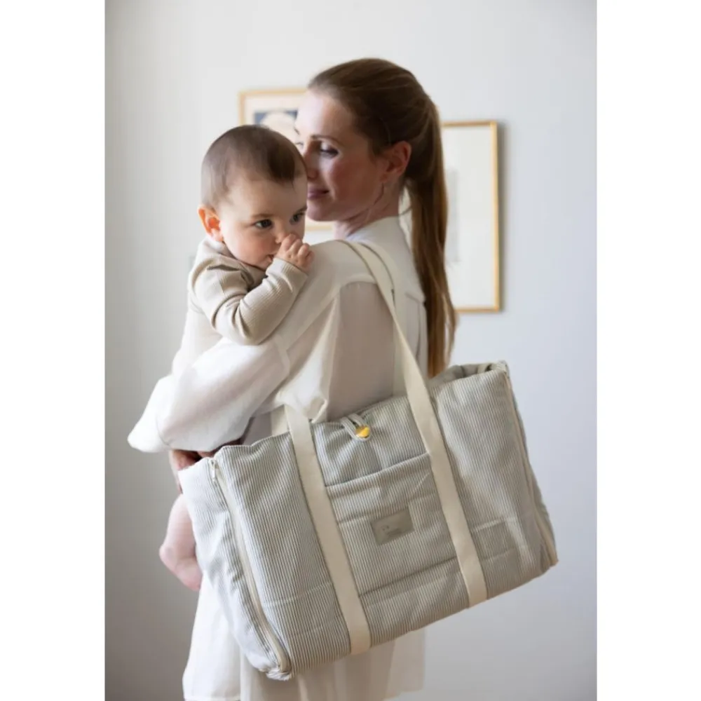 Utfoldbar Stelleveske, Cam Cam, Classic Stripes Blue Best