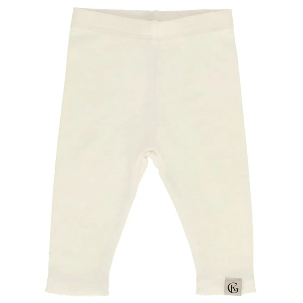 Gullkorn Vakke Ull Babybukse, Design, Hvit Discount