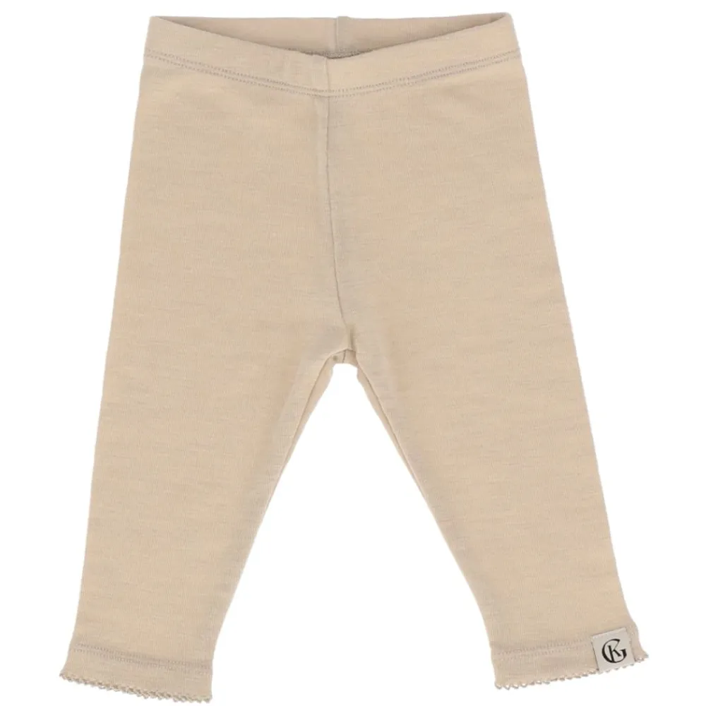 Gullkorn Vakke Ull Babybukse, Design, Beige Hot