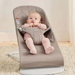 Babybjørn Vippestol, , Bliss, Vevd, Sandgrå Outlet