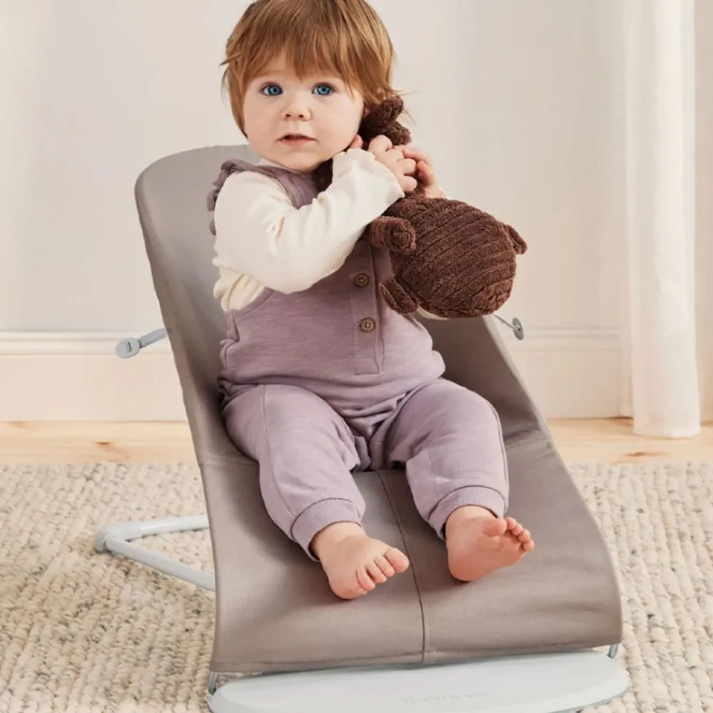 Babybjørn Vippestol, , Bliss, Vevd, Sandgrå Outlet