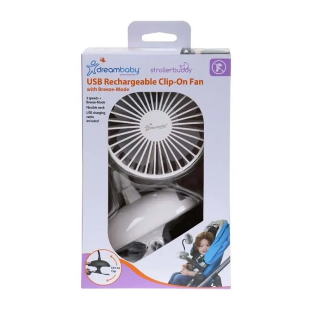 Dreambaby Vognvifte, , Clip-On Fan - White Best