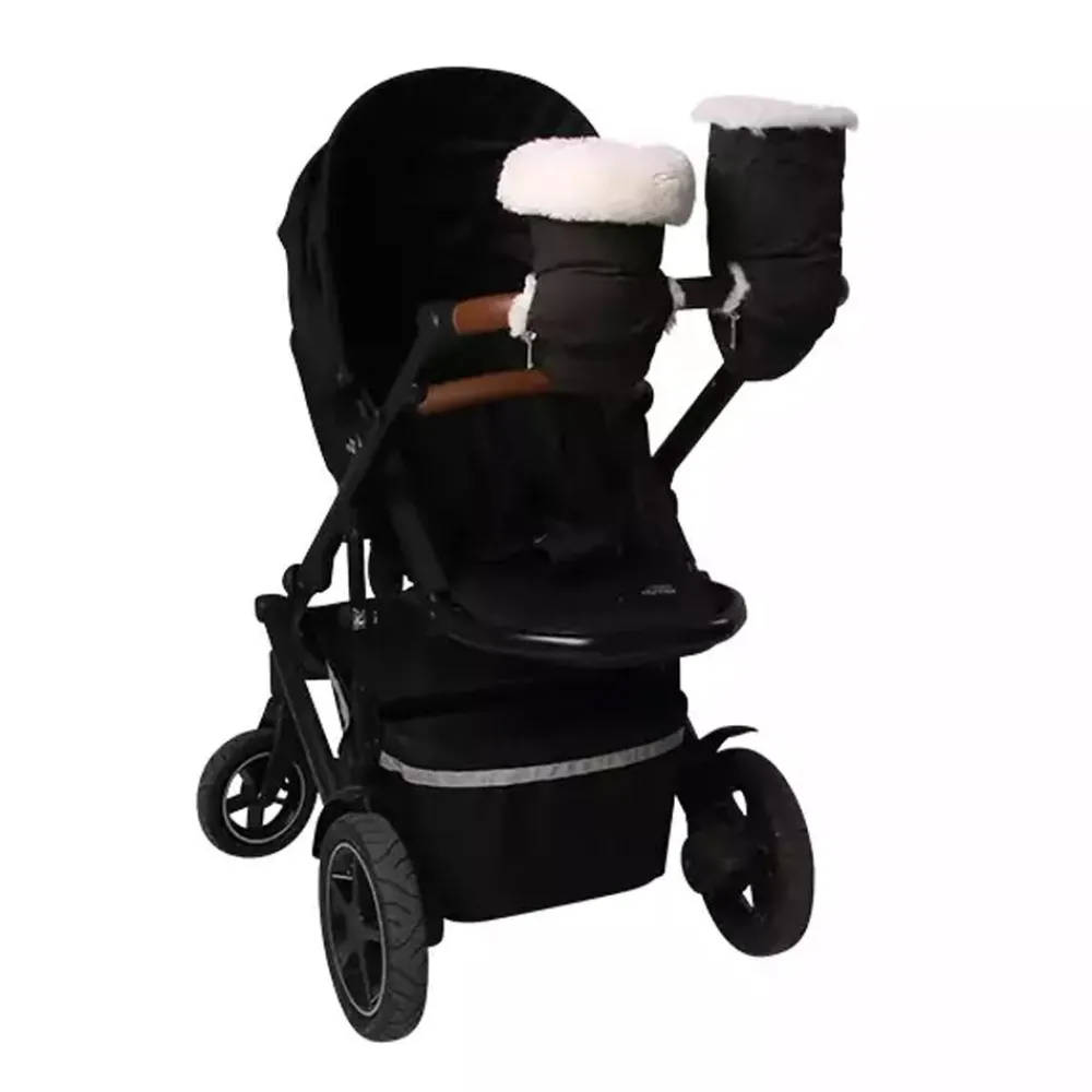 Tinkafu Vognvotter Merinoull, , Zipper, Hvit Hot