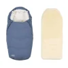 4ME Voksi Urban Vognpose, Stone Blue + Aluna Lammeskinn til Vogn, Natur Clearance