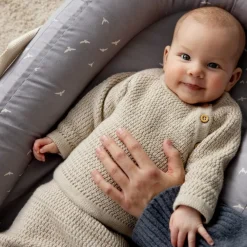 Voksi ® Wool, Cardigan, Honeycomb, Seashell Sand Hot