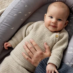 Voksi ® Wool, Honeycomb Genser, Seashell Sand