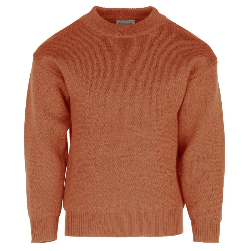 Voksi ® Wool, Merinoull Genser, Jacquard Sandstone Peach New