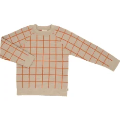 Voksi ® Wool, Merinoull Mønster Genser, Melange Sand Clearance