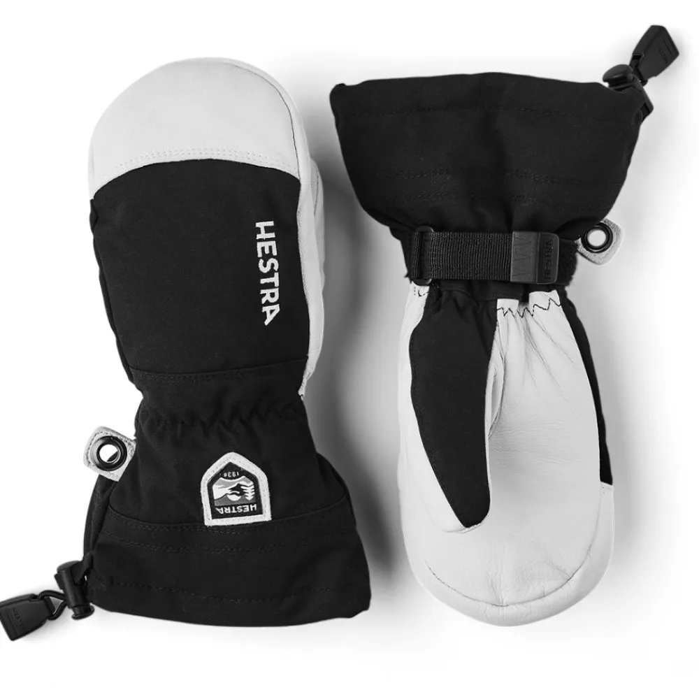 Hestra Votter, , Army Leather Heli Ski Jr, Sort Clearance