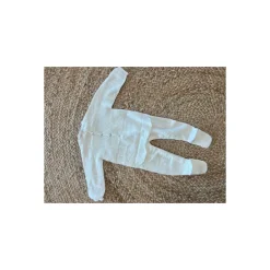 Wedoble Heldress m/fot, Merinoull, Hvit New