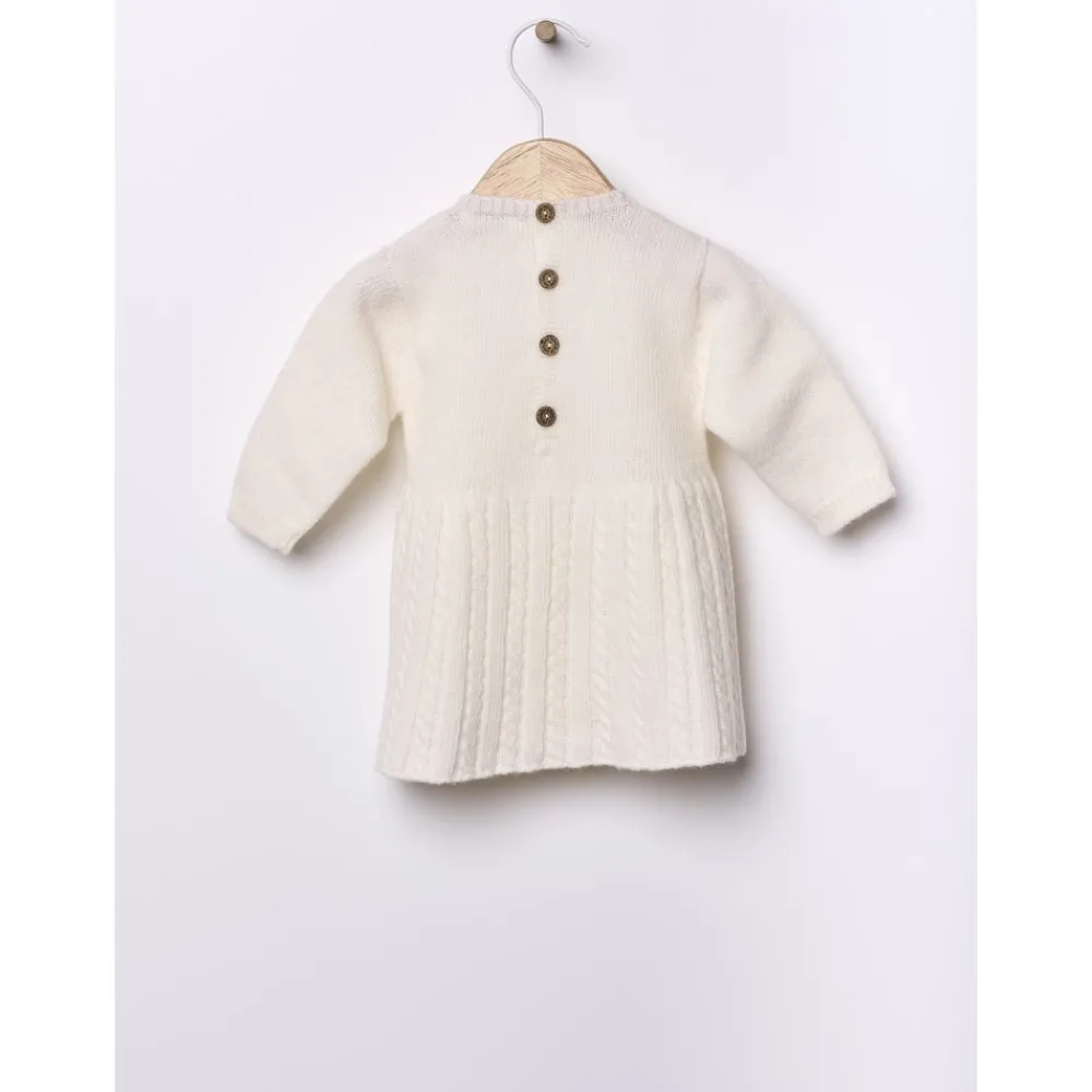 Wedoble Kjole, Merinoull, Hvit Sale